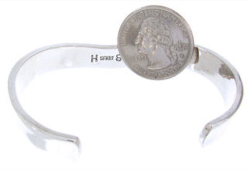 Multicolor Silver Native American Mesa Design Cuff Bracelet YS67427